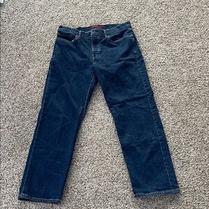 Lucky Brand Men's Dark Blue Straight Jeans